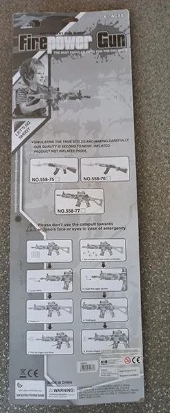 Set di armi giocattolo «Soft bullet gun shoot 'Firepower Gun'» — foto 2 dell'alert A12/00757/22
