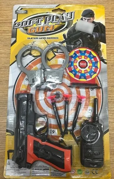 Set di polizia «Soft Play Gun» (Tonis Toy)