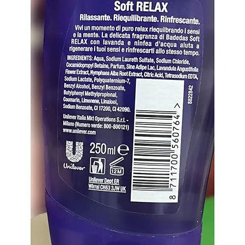 Schiuma doccia «Soft relax» — foto 3 dell'alert A12/01704/24
