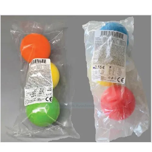 Set di sfere di plastica «Softbälle, 3 Stück» (Frabar, Tedi)