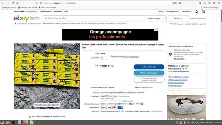 Correttore di macchie scure crema «Soin correcteur de taches» — foto 3 dell'alert A12/02692/23