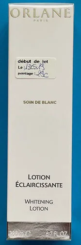 Lozione illuminante per la pelle «Soin de blanc lotion eclaircissante» (Orlane)