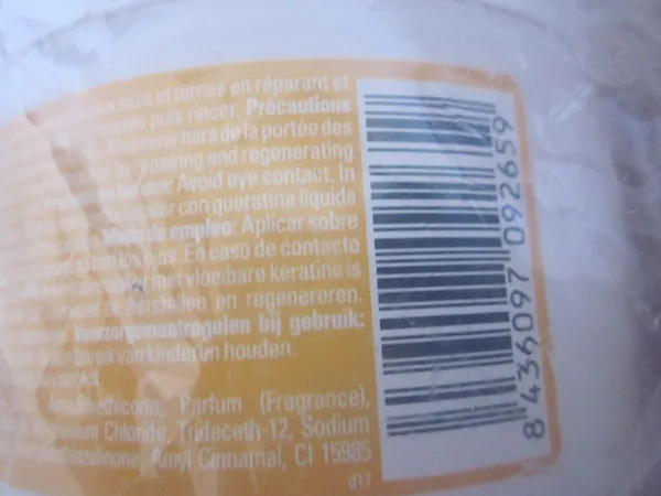 Maschera per capelli «Soin des cheveux - Masque kératine - keratin hair Mask - Soin régénérant - Cheveux secs …» — foto 4 dell'alert A12/01661/22