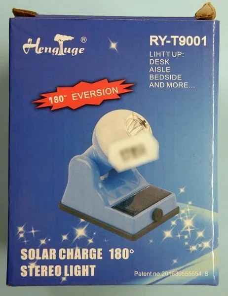 Lampada da tavolo «SOLAR CHARGE 180° STEREO LIGHT» (Hengluge)
