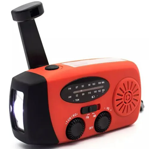 Radio a celle solari «Solar crank radio» (Denver)