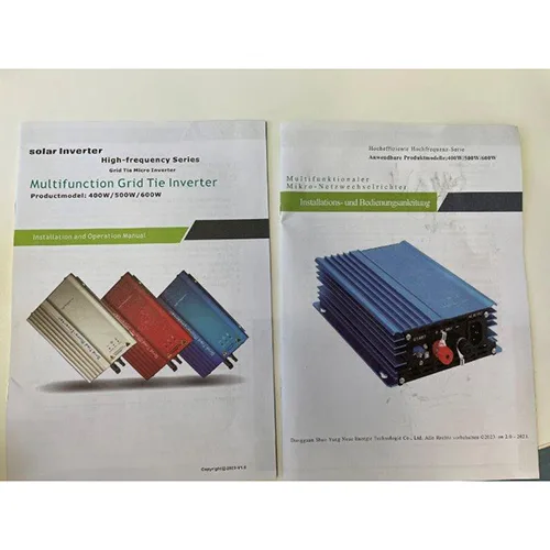Micro-inverter collegato alla rete «Solar gekoppelter Wechselrichter» — foto 4 dell'alert SR/01715/25