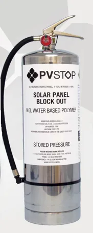 Attrezzature a pressione «Solar panel fire retardant» (PVSTOP)
