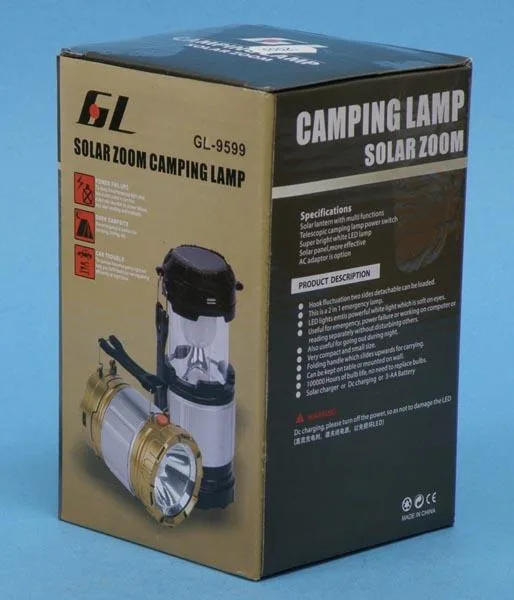 Lampada a LED portatile «SOLAR ZOOM CAMPING LAMP» — foto 4 dell'alert A12/1262/17