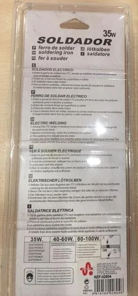 Saldare il ferro «SOLDADOR / Soldering Iron» — foto 2 dell'alert A12/0785/17