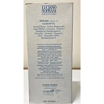 Profumo «Solo Soprani Natural Scient» — foto 3 dell'alert SR/03818/24
