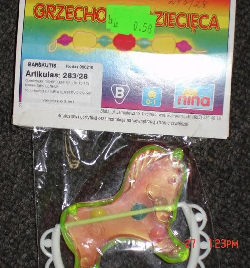 Sonaglio di plastica – Grzechotza Dziecieca (NINA)