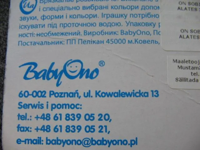 Sonaglio – Sonaglio educativo (Grzechotka edukacyjna) (BabyOno)