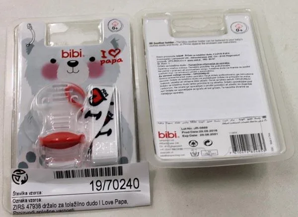 Supporto di succhietto «Soother holder» (Bibi)