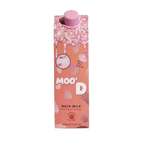 Latte da bagno «Sorry Not Sorry Moo`D Bath Milk with peach extract» (So...?)
