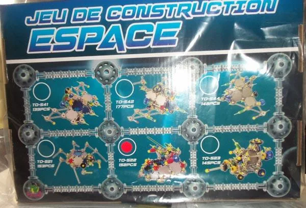 Set di giocattoli da costruzione «Space construction game (jeu de construction espace)» (PLAYLAND)