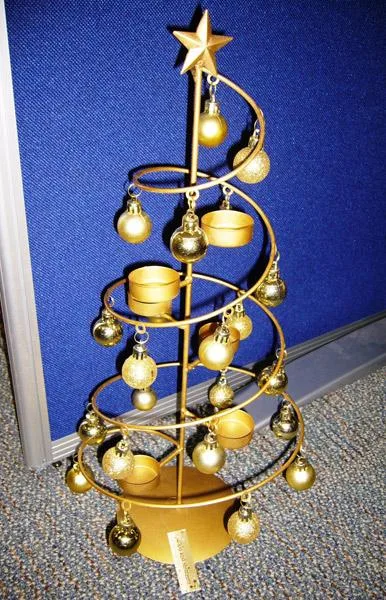 Sparkle & Shimmer Albero di Natale con baubles – porta luce tè — — foto 1 dell'alert 1262/08
