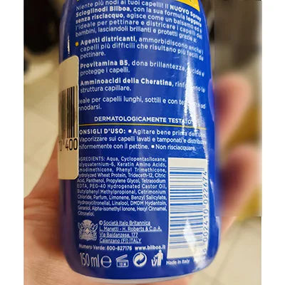 Spruzzo «Speciale Capelli al sole» (BILBOA)