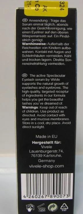 Siero di crescita delle ciglia «Spectacular Eyelash Conditioner» — foto 2 dell'alert A12/00900/20