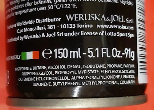 Spruzzo di deodorante «Speed - Energy» — foto 3 dell'alert A12/02817/23