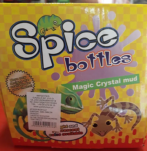 Melma del giocattolo «Spice bottles / Magic crystal mud» — foto 2 dell'alert A12/00647/22