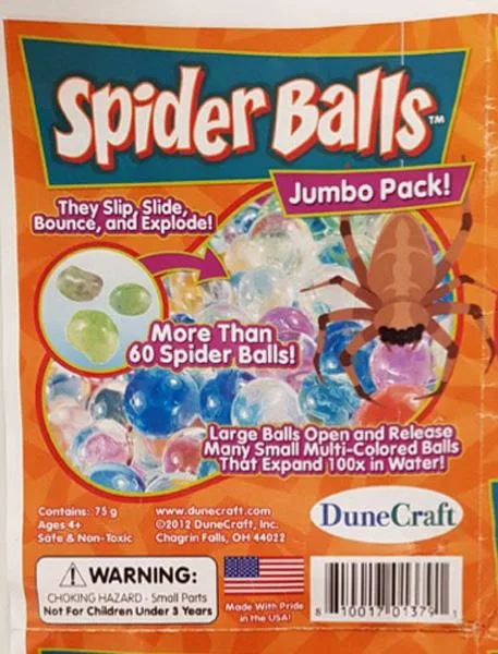 Giocattolo espandibile «Spider Balls» (Dunecraft)