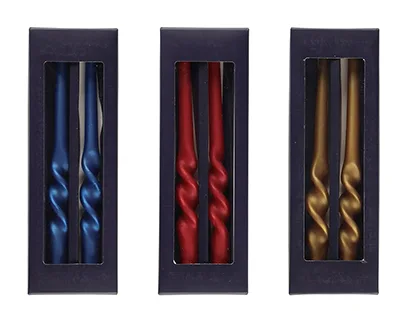 Candela «Spiral candle with metallic colours» (Toypap Import Oy)