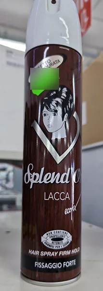 Spray per capelli «Splend'or» — foto 2 dell'alert A12/01682/22
