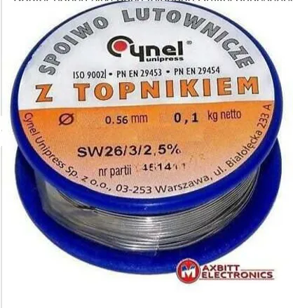 Filo di saldatura «SPOIWO LUTOWNICZE Z TOPNIKIEM» (Cynel Unipress)