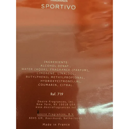 Eau de toilette «Sportivo» (Lamborghini)