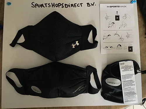 Copertura facciale della comunità «Sportsmask black» — foto 5 dell'alert A12/00538/21