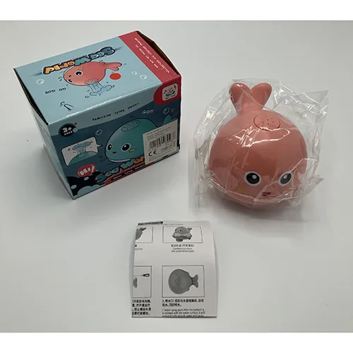 Giocattolo a batteria «Spray bath toy, whale» (QINYI Toys)