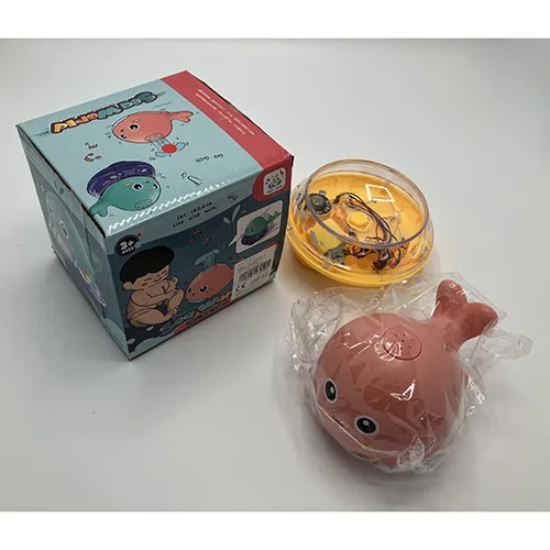 Giocattolo a batteria «Spray bath toy, whale, with base» (QINYI Toys)