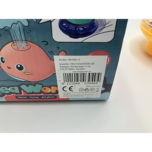 Giocattolo a batteria «Spray bath toy, whale, with base» — foto 3 dell'alert SR/00723/25