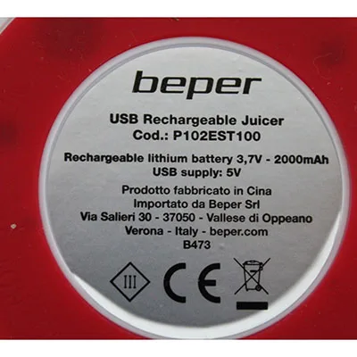 Spremiagrumi ricaricabile USB — foto 2 dell'alert SR/00307/26