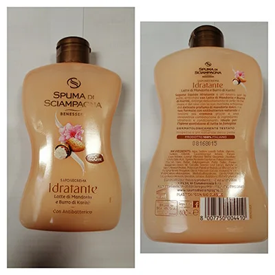 Crema di sapone «SPUAMA DI SCIAMPAGNA SAPONE CREMA IDRATANTE» — foto 2 dell'alert A12/01232/23