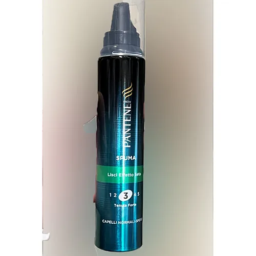 Mousse per capelli «Spuma per capelli lisci effeto seta» (PANTENE)