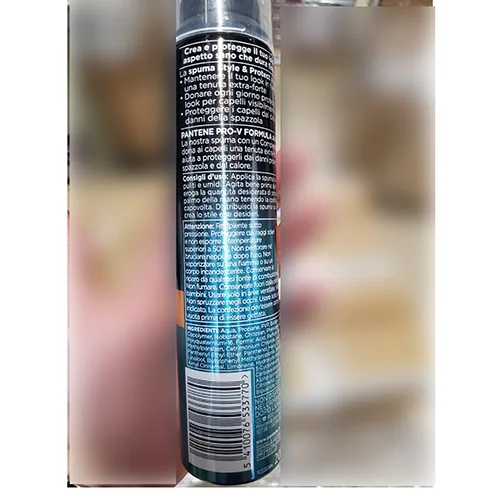 Mousse per capelli «Spuma per capelli style &amp; protect» (PANTENE)