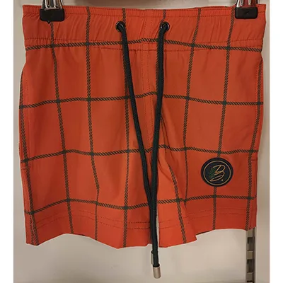 Pantaloncini da bagno «Squares boy orange» (Become)