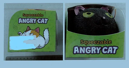 Giocattolo di spremere «Squeezable Angry Cat» — foto 2 dell'alert A12/00045/23