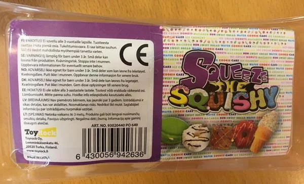 Giocattoli di imitazione di alimenti «Squeeze the Squishy» (ToyRock)