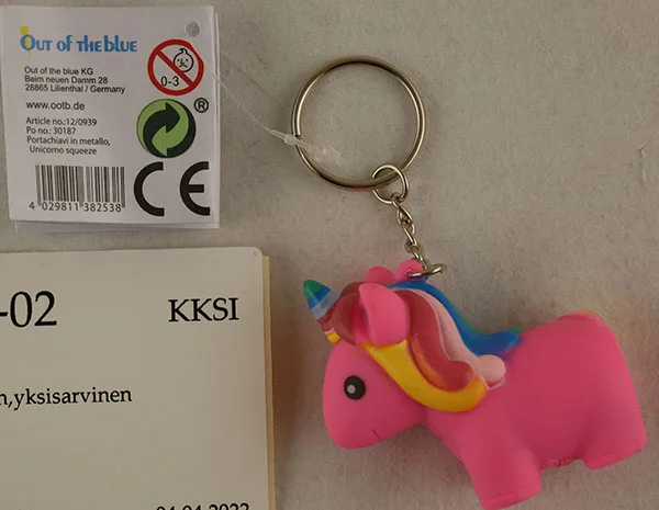Portachiavi «Squeeze Unicorn» (Out of the Blue, Animolds)
