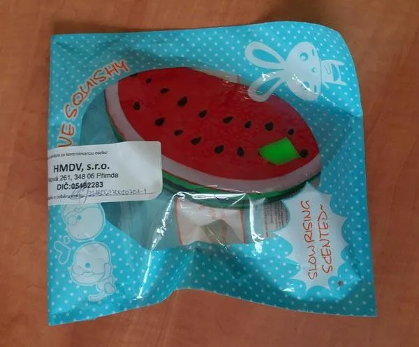 Giocattolo spremuto «Squishy - slice of watermelon» (Unknown)