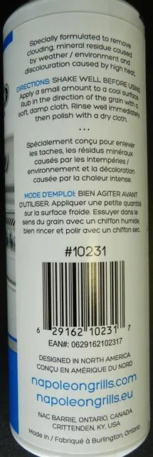 Pulitore per grill «Stainless Steel Cleaner» — foto 4 dell'alert A12/1671/14