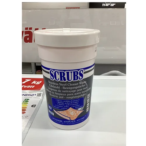 Salviette per la pulizia dell'acciaio inossidabile «Stainless Steel Cleaner Wipes» — foto 1 dell'alert A12/00897/24
