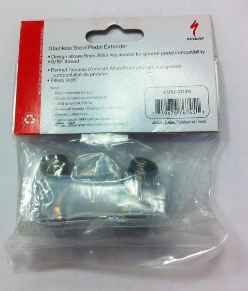Estensore dell'asse del pedale della bicicletta «Stainless Steel Pedal Extender» — foto 2 dell'alert A12/0976/15