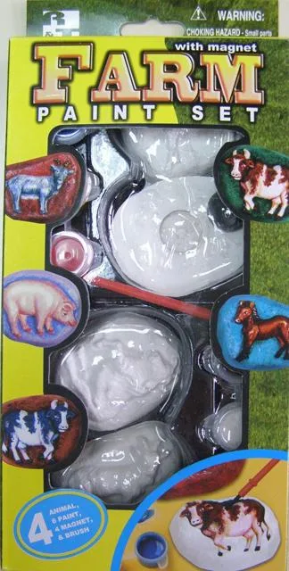 Stampi in gesso con magnete "Farm paint set con ma (R&amp;T)