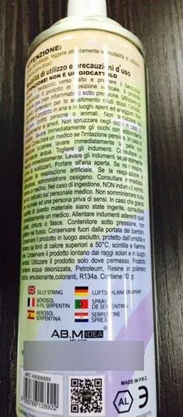 Sciocco corda aerosol spray lattina «Stelle Filanti» — foto 2 dell'alert A12/0483/15
