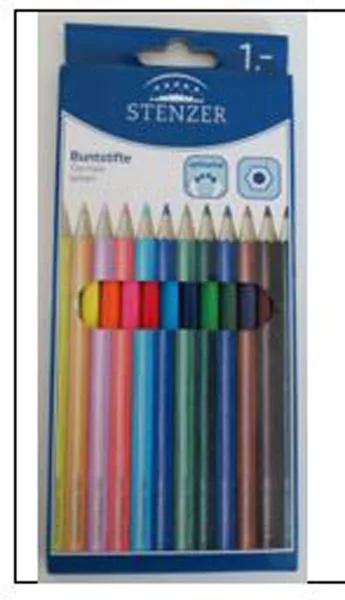 Set di matite in legno «Stenzer Buntstifte, 12er-Pack» (Stenzer)