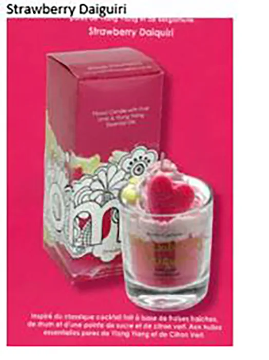 Candela decorativa «Strawberry Daiquiri» (Bomb Cosmetics)