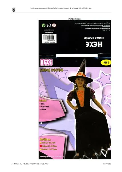 Strega costume per bambini – Kinder kostum HEXE (Lucida Handicraft/Kaufland Warenhandel)